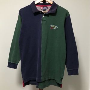 Chaps Embroidered Colorblock Thermal Shirt